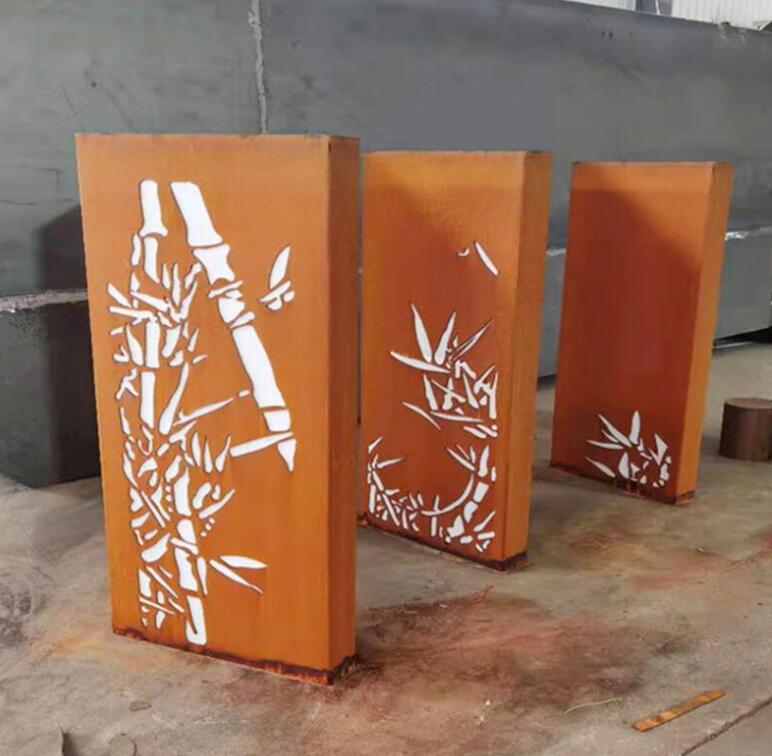 阿里锈钢板灯箱