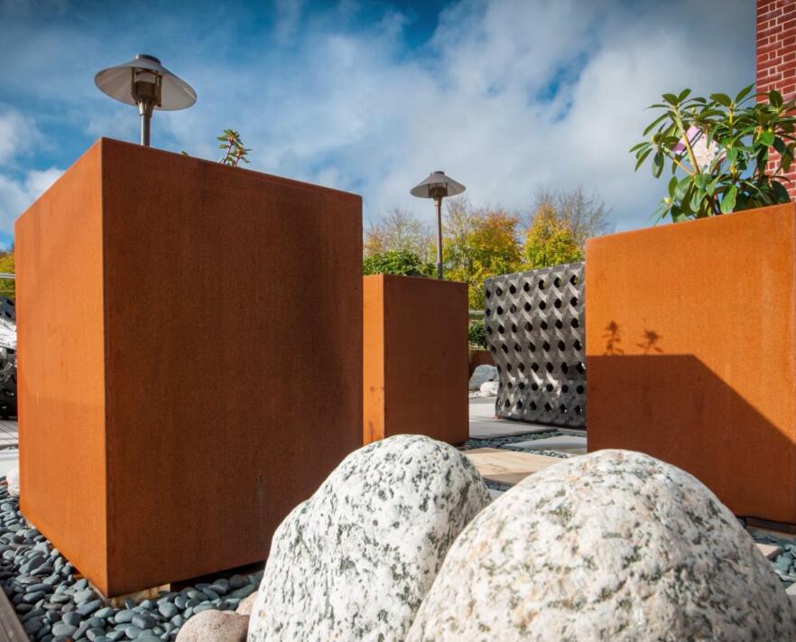 阿里锈钢板花箱